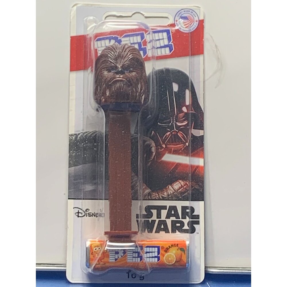 Star Wars Chewbacca Pez Dispenser New Collectible Candy With Orange Flavor